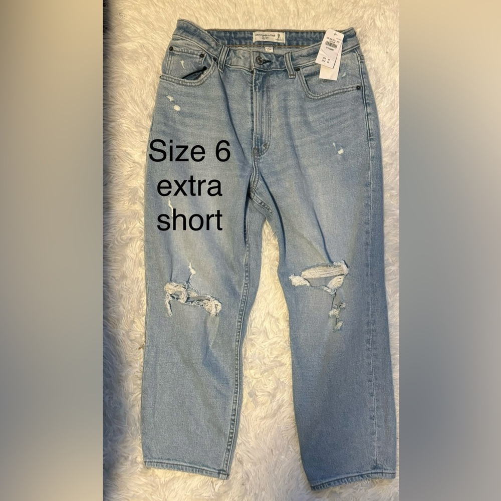 Abercrombie Mom high rise